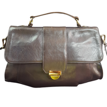 Load image into Gallery viewer, Lauren Merkin Brown Ombre Marlow Leather Satchel
