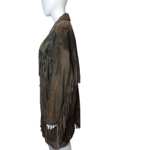 Load image into Gallery viewer, Ellen Tracy Suede Fringe Jacket Size M
