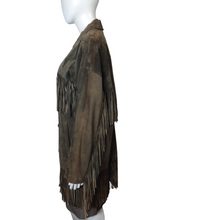Load image into Gallery viewer, Ellen Tracy Suede Fringe Jacket Size M