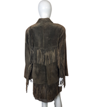 Load image into Gallery viewer, Ellen Tracy Suede Fringe Jacket Size M
