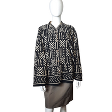 Load image into Gallery viewer, Mud Cloth Reversible Jacket Size L
