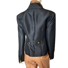 Load image into Gallery viewer, Rachel Zoe Adrie Notch Lapel Silk Jacket sz. 10 - Lucille Golden Vintage, LLC
