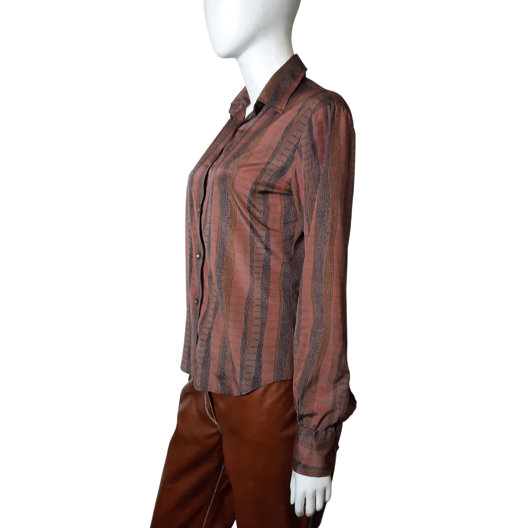 Tucci Vintage 1960s Silk Blouse Size S