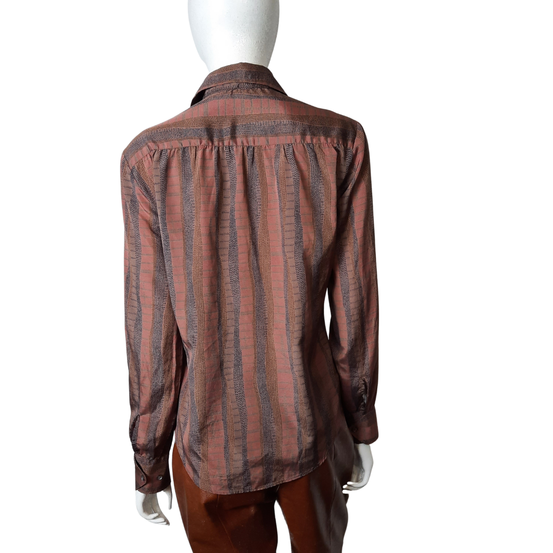 Tucci Vintage 1960s Silk Blouse Size S