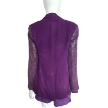 Load image into Gallery viewer, Truth &amp; Pride Silk Sequin Sleeve Blazer Size S
