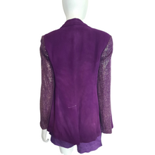 Load image into Gallery viewer, Truth &amp; Pride Silk Sequin Sleeve Blazer Size S