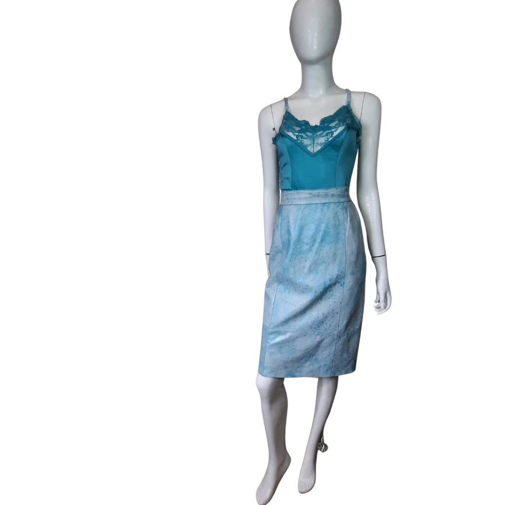 Lillie Rubin Leather Pencil Skirt Size 12