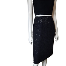 Load image into Gallery viewer, Brooks Brothers Silk Beaded Sequin Pencil Skirt sz. 2 - Lucille Golden Vintage, LLC
