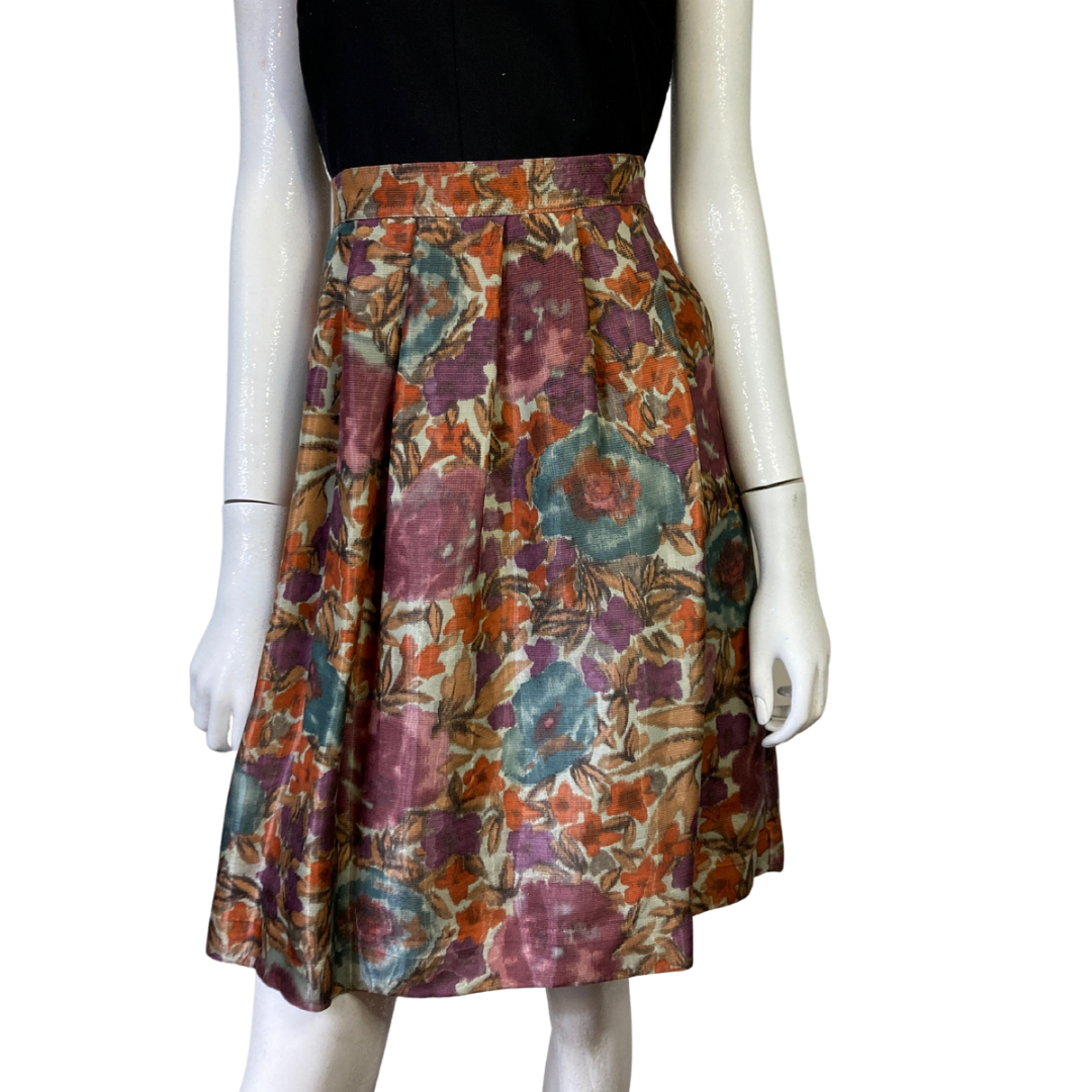 ETRO Watercolor Floral Print Skirt Size 46