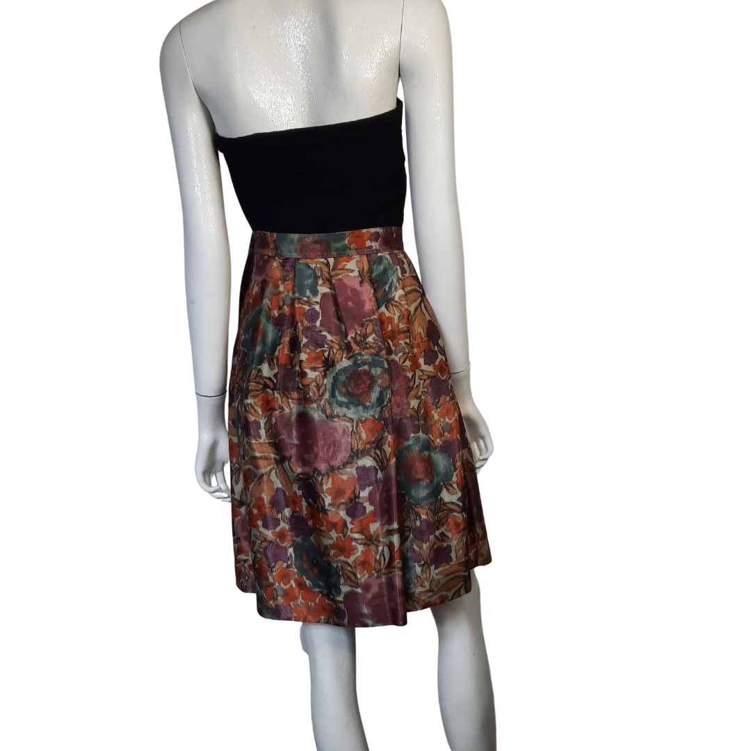 ETRO Watercolor Floral Print Skirt Size 46