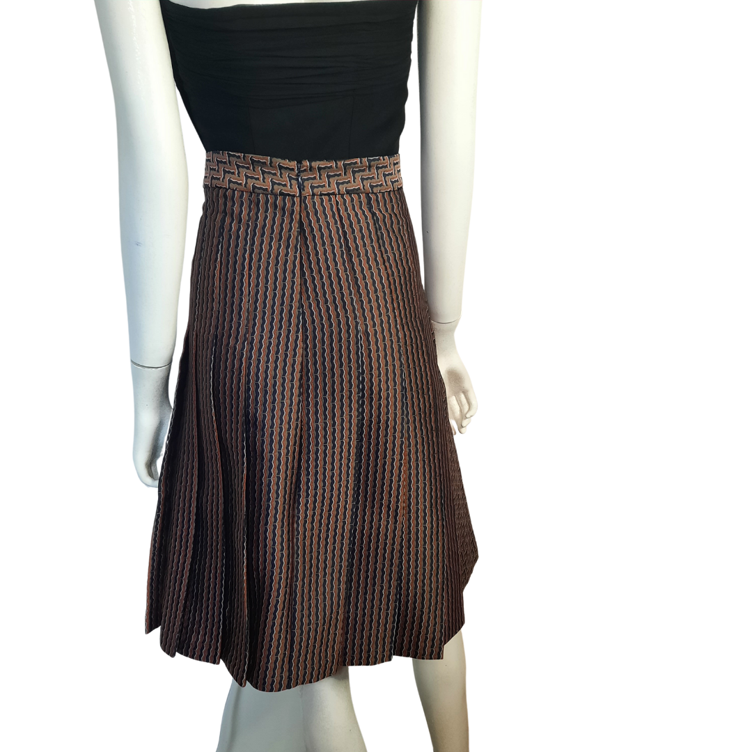 Diane von Furstenberg Ava Khaki Brown Skirt sz. 12