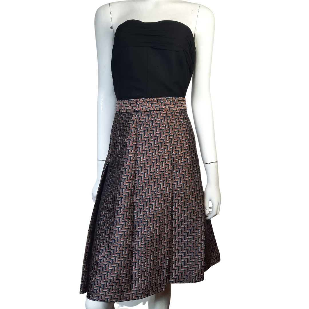Diane von Furstenberg Ava Khaki Brown Skirt sz. 12