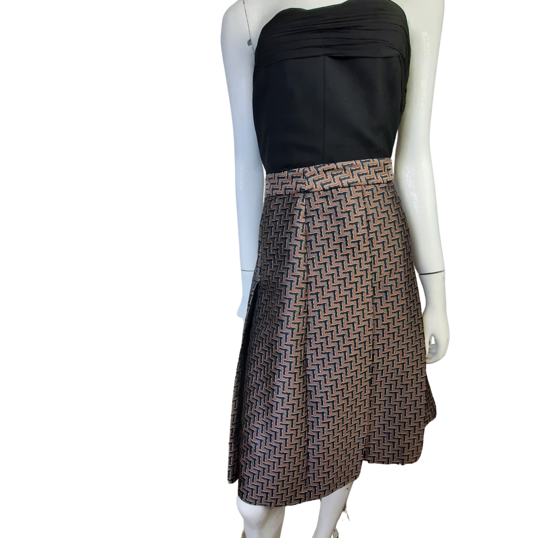 Diane von Furstenberg Ava Khaki Brown Skirt sz. 12