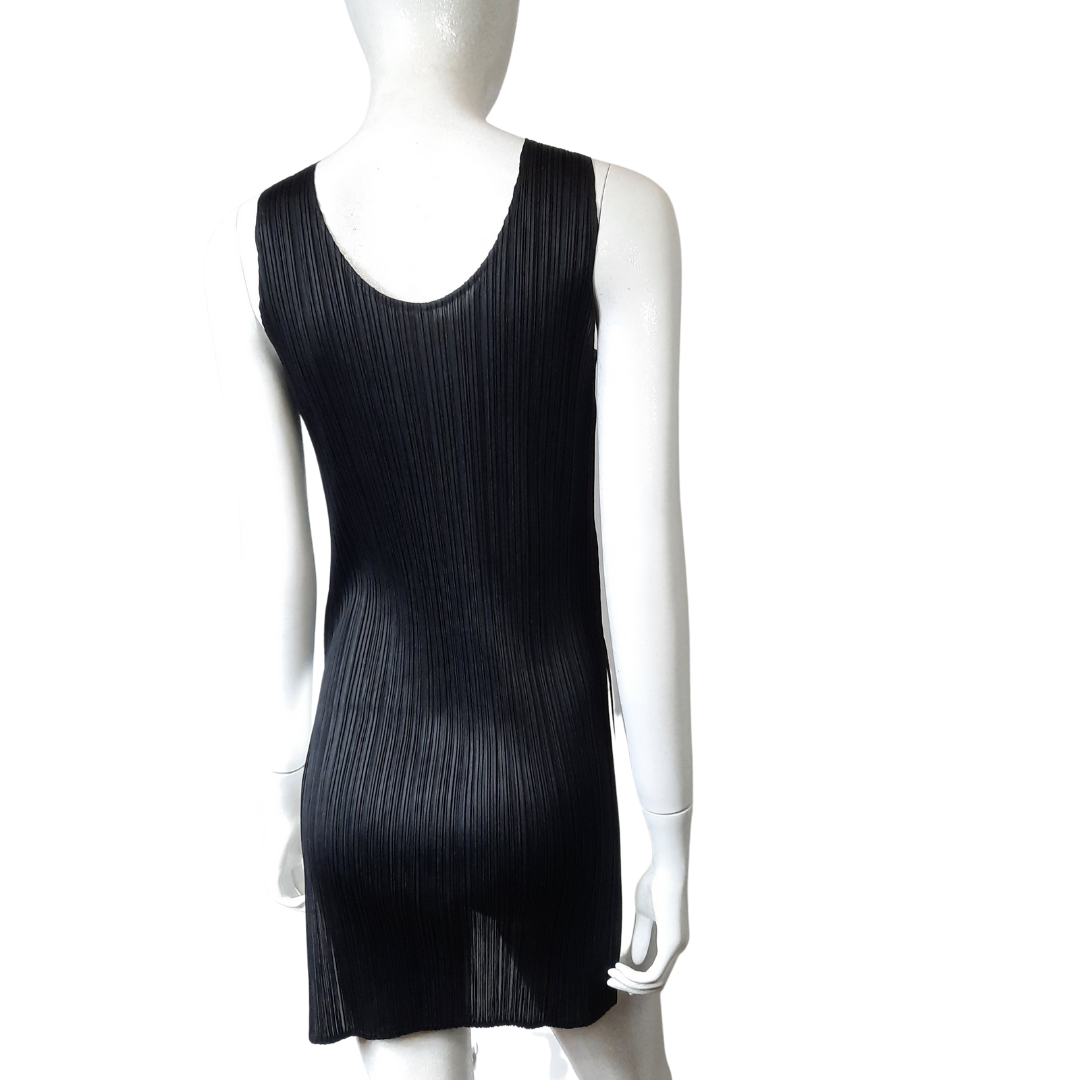 80’s Vintage Issey Miyake for Bergdorf Goodman Pleated Side Split Tank Size XS