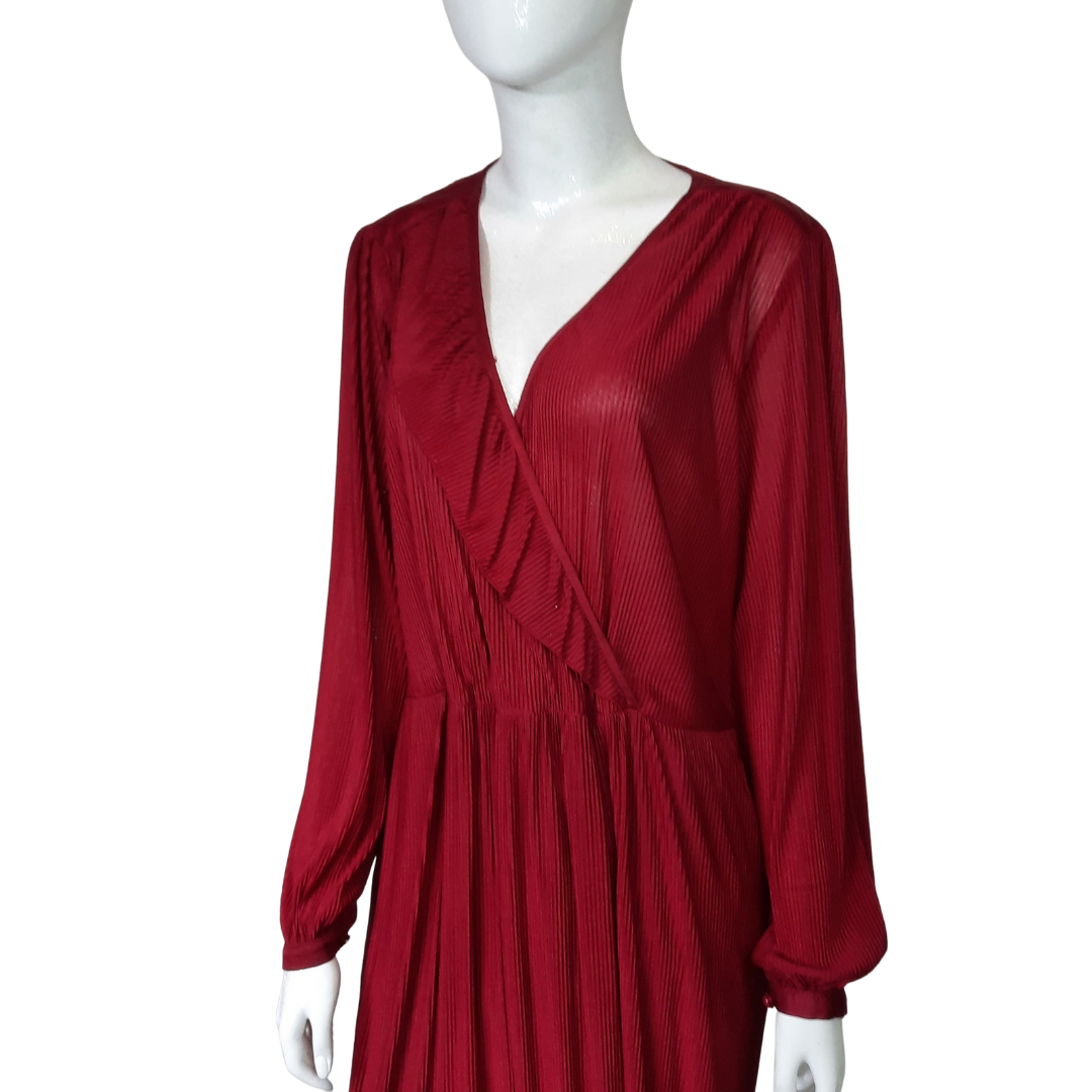 70s Vintage Lolita Blousan Dress Size L