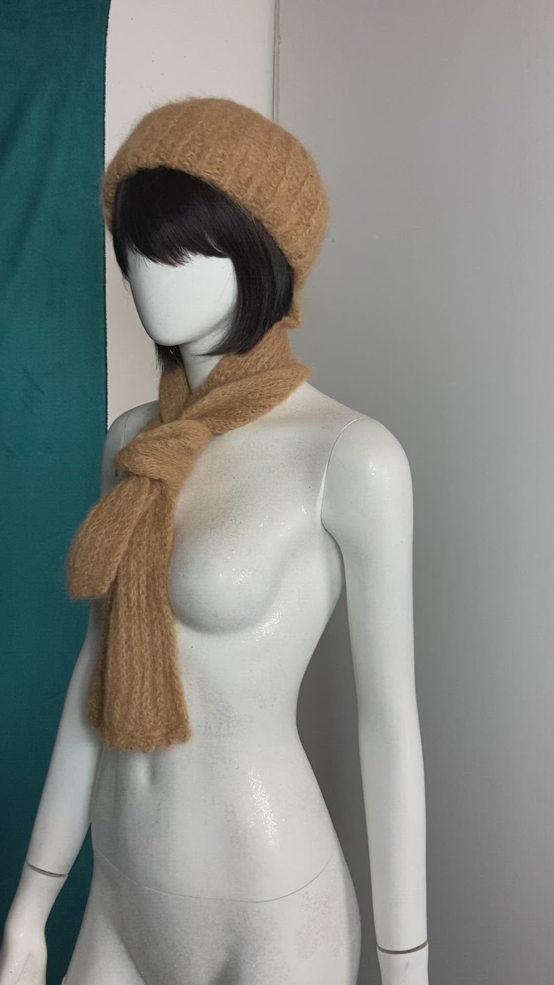 60’s Mohair Beret Scarf