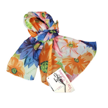 Load image into Gallery viewer, Vintage Scarves_70s Diane von Furstenberg_Floral _Scarf_Color Authority _Vintage Accessories
