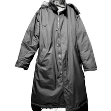 Load image into Gallery viewer, Men&#39;s, Black Aquacheck,  Lands End Down Coat Size L
