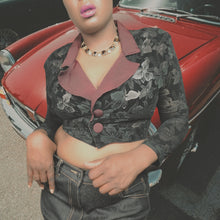 Load image into Gallery viewer, TDF! 90s Vintage Marnie West Black Crop Lace Jacket
