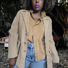 Load image into Gallery viewer, 90s Suede Leather Jacket Rampage Suede Jacket Size L

