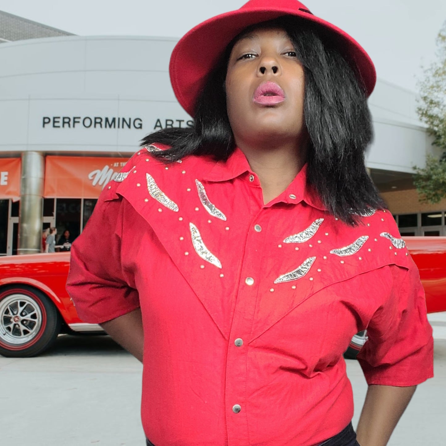 70s Snap Button Cow Girl Shirt