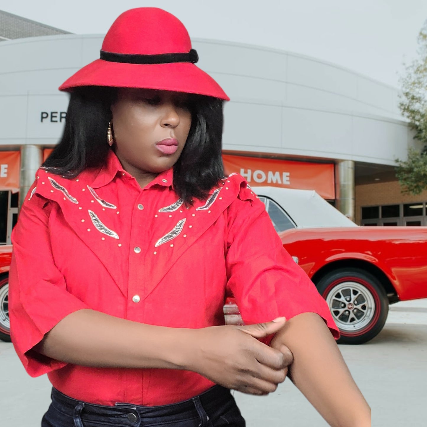 70s Snap Button Cow Girl Shirt