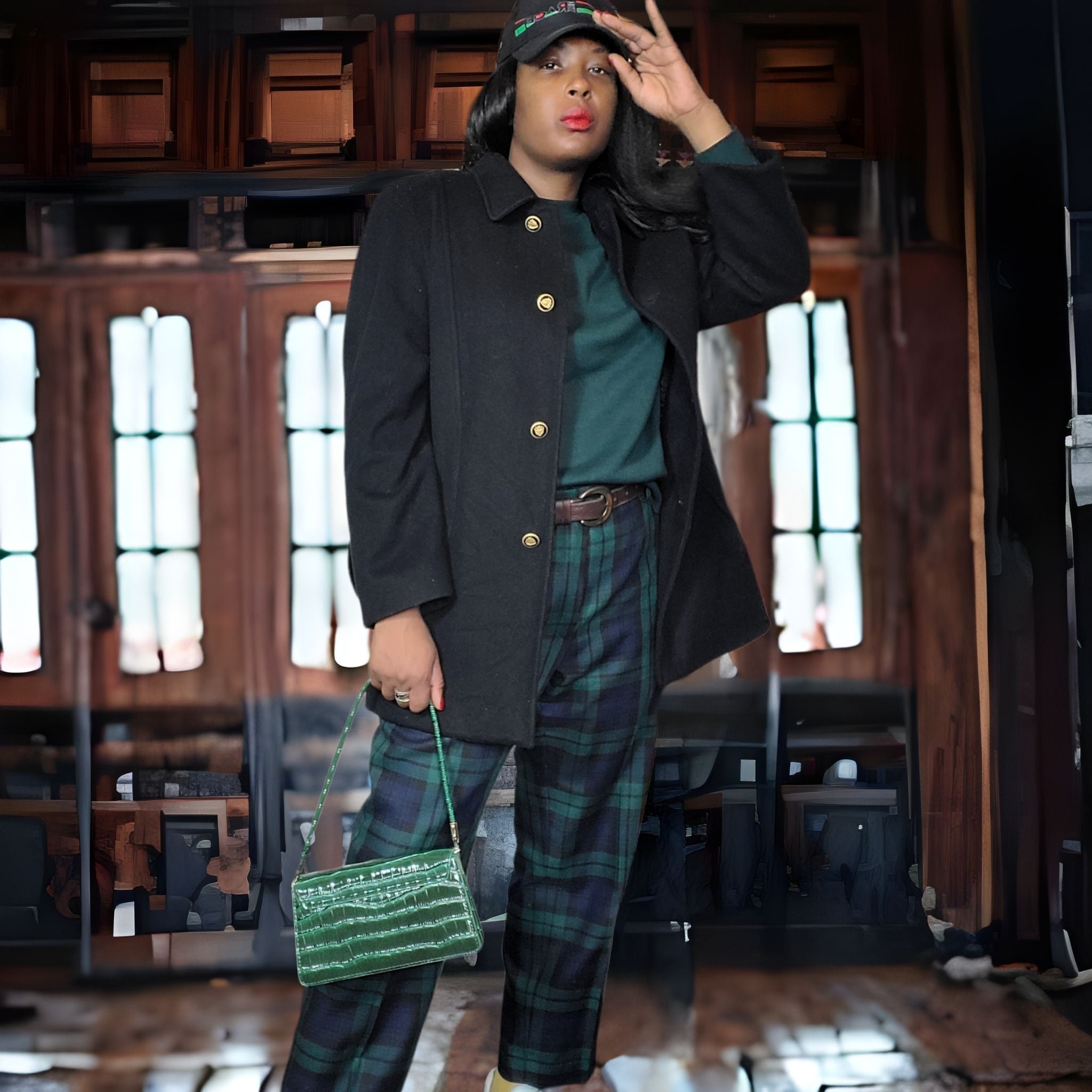 Shop Vintage Wool Coats- 90s Mackintosh Wool Peacoat - Lucille Golden Vintage