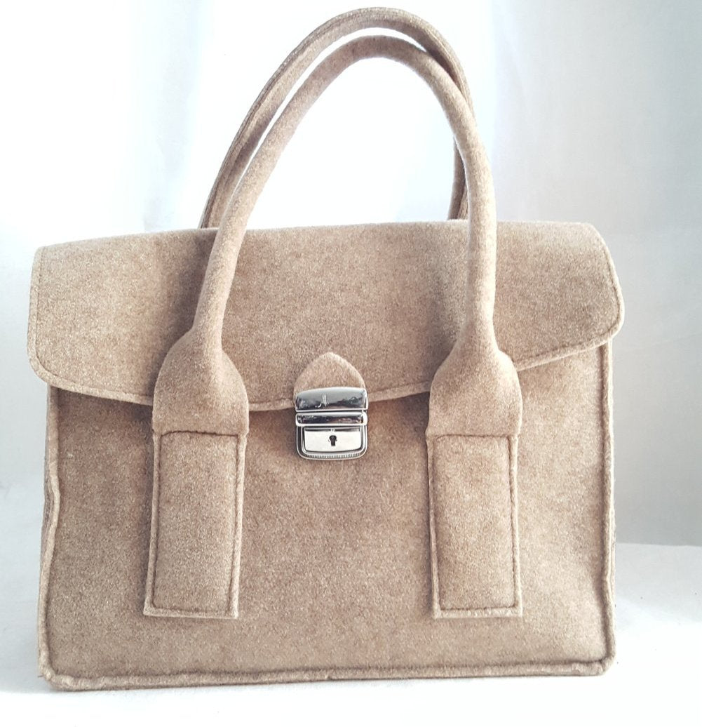 Handmade Felt Satchel, Handbags, Wells Resale and Co, [shop_name