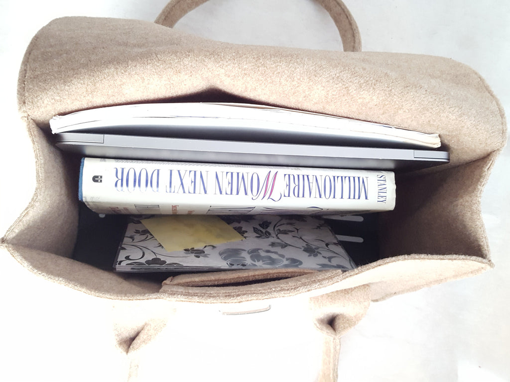 Handmade Felt Satchel, Handbags, Wells Resale and Co, [shop_name