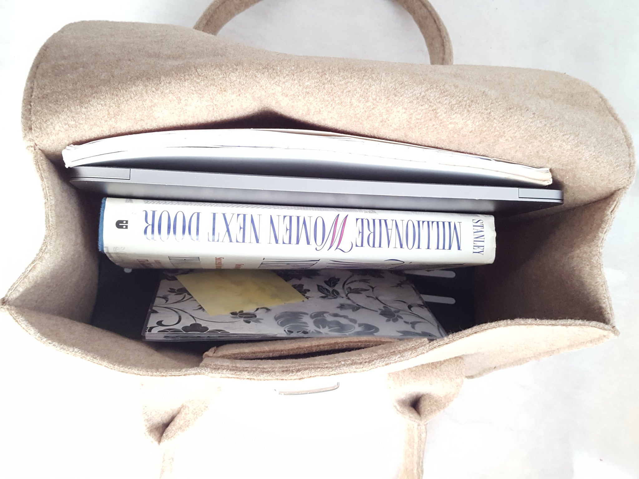 Handmade Felt Satchel, Handbags, Wells Resale and Co, [shop_name