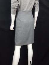 Load image into Gallery viewer, Ellie Kai Gray Tweed Pencil Skirt sz. 12, Skirts, Ellie Kai, [shop_name
