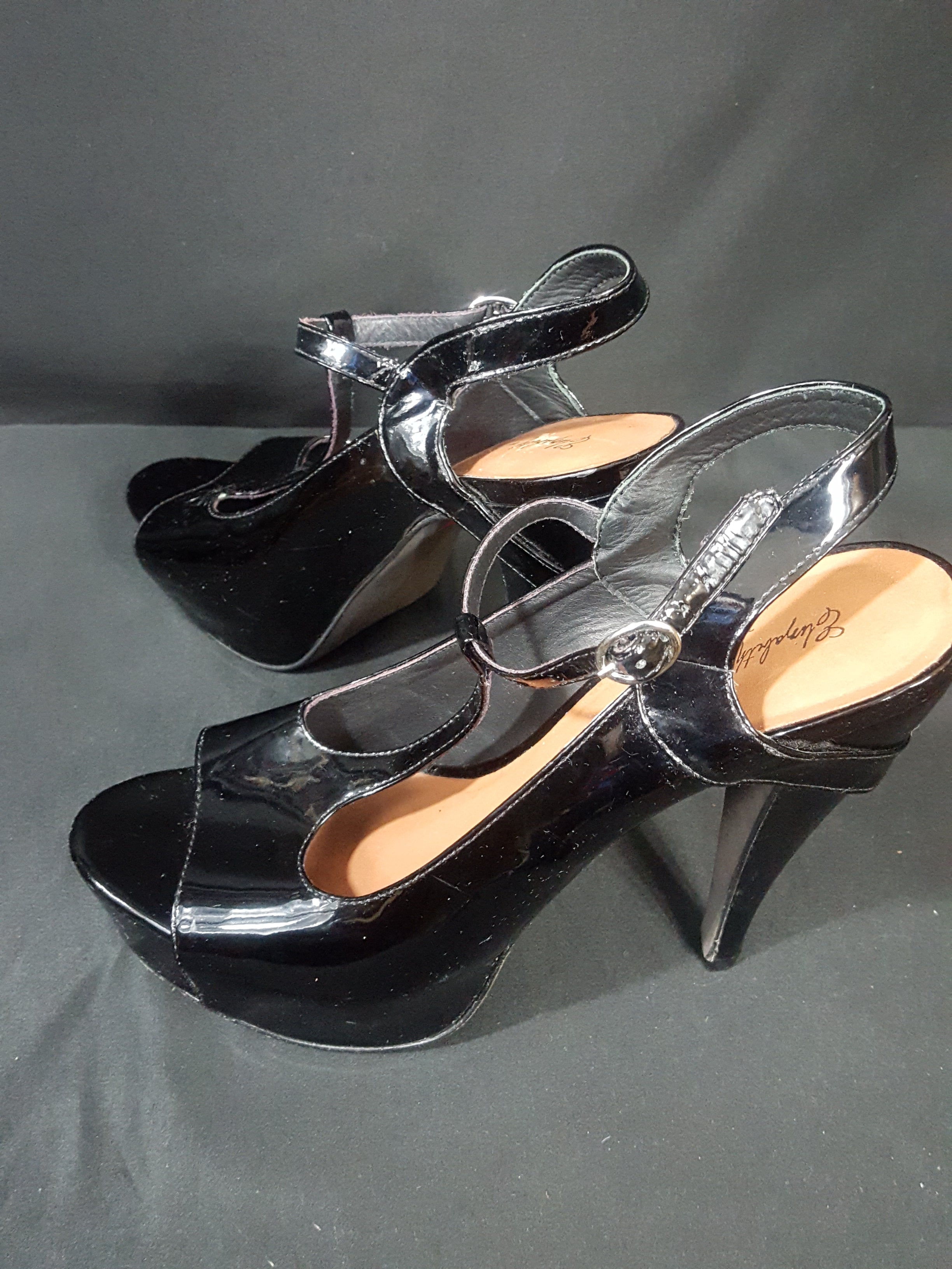 Elizabeth & James Patent Leather T-strap Heels size 9, Shoes, Elizabeth & James, [shop_name