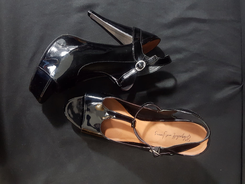 Elizabeth & James Patent Leather T-strap Heels size 9, Shoes, Elizabeth & James, [shop_name