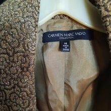 Load image into Gallery viewer, Carmen Marc Valvo Brocade Blazer Size 14
