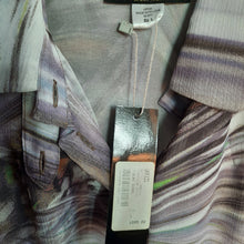 Load image into Gallery viewer, UFFIZI Short Hills Amelia Lilac Swirl Silk Tunic size L