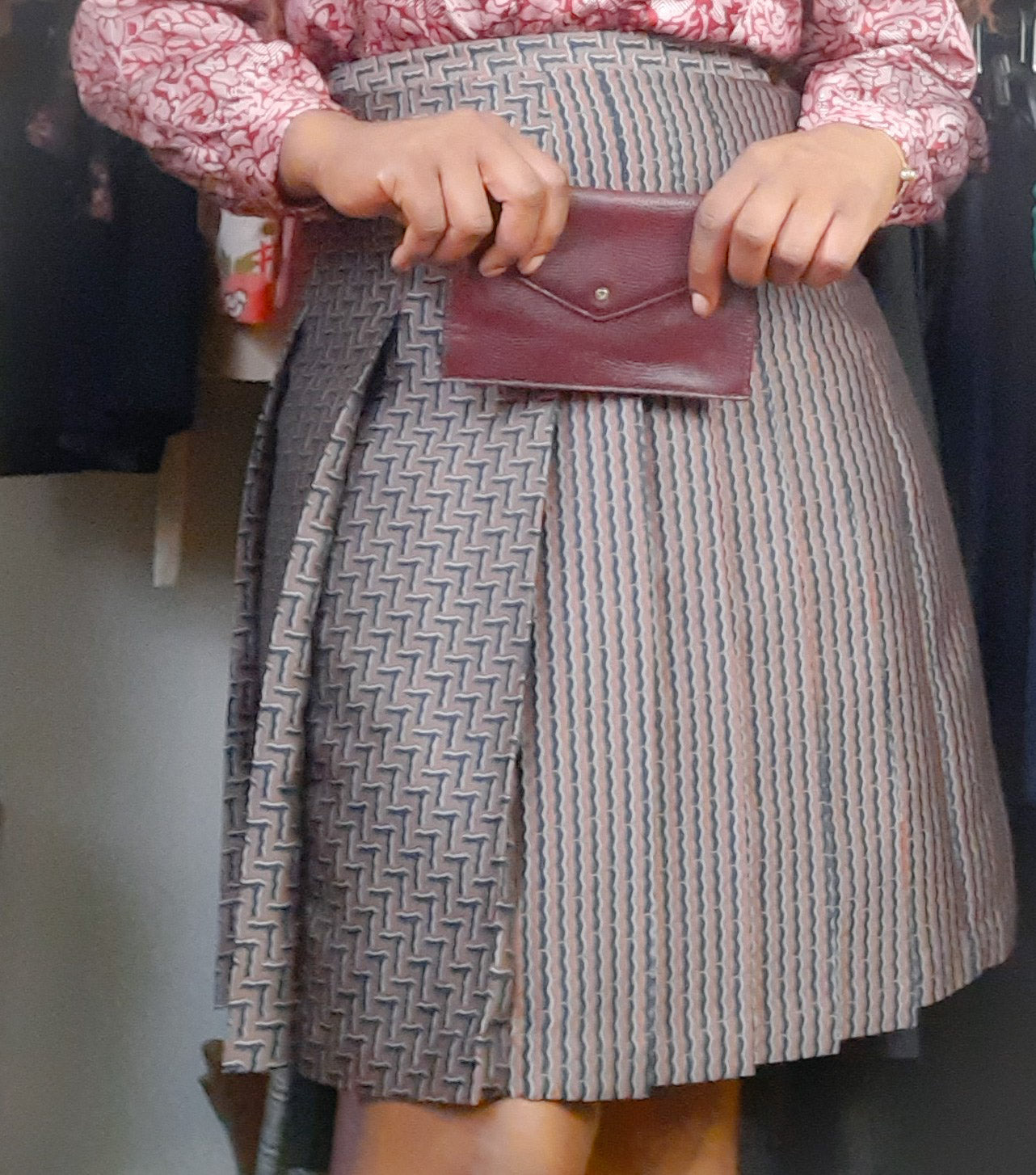 Diane von Furstenberg Ava Khaki Brown Skirt sz. 12