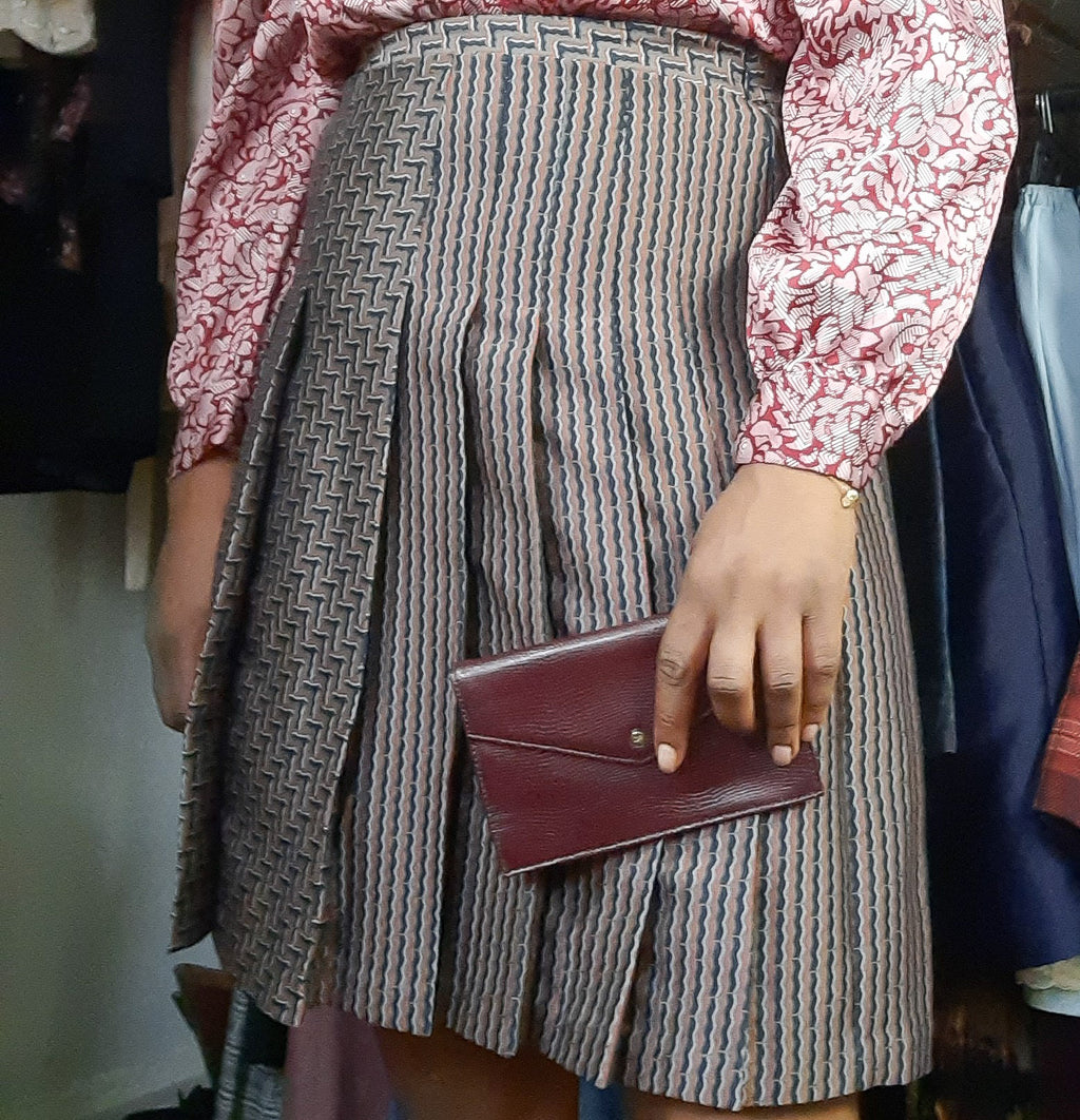 Diane von Furstenberg Ava Khaki Brown Skirt sz. 12