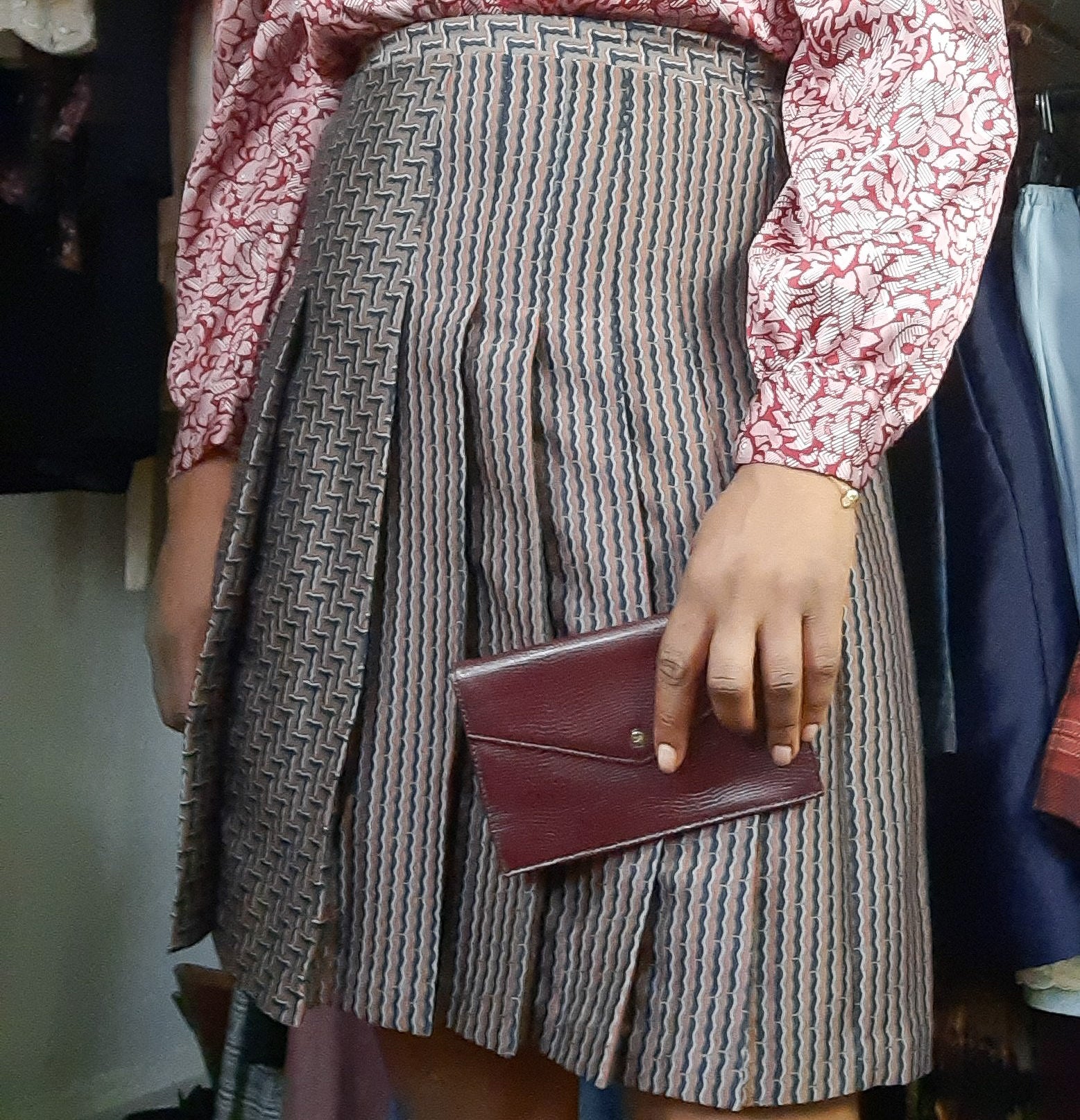 Diane von Furstenberg Ava Khaki Brown Skirt sz. 12