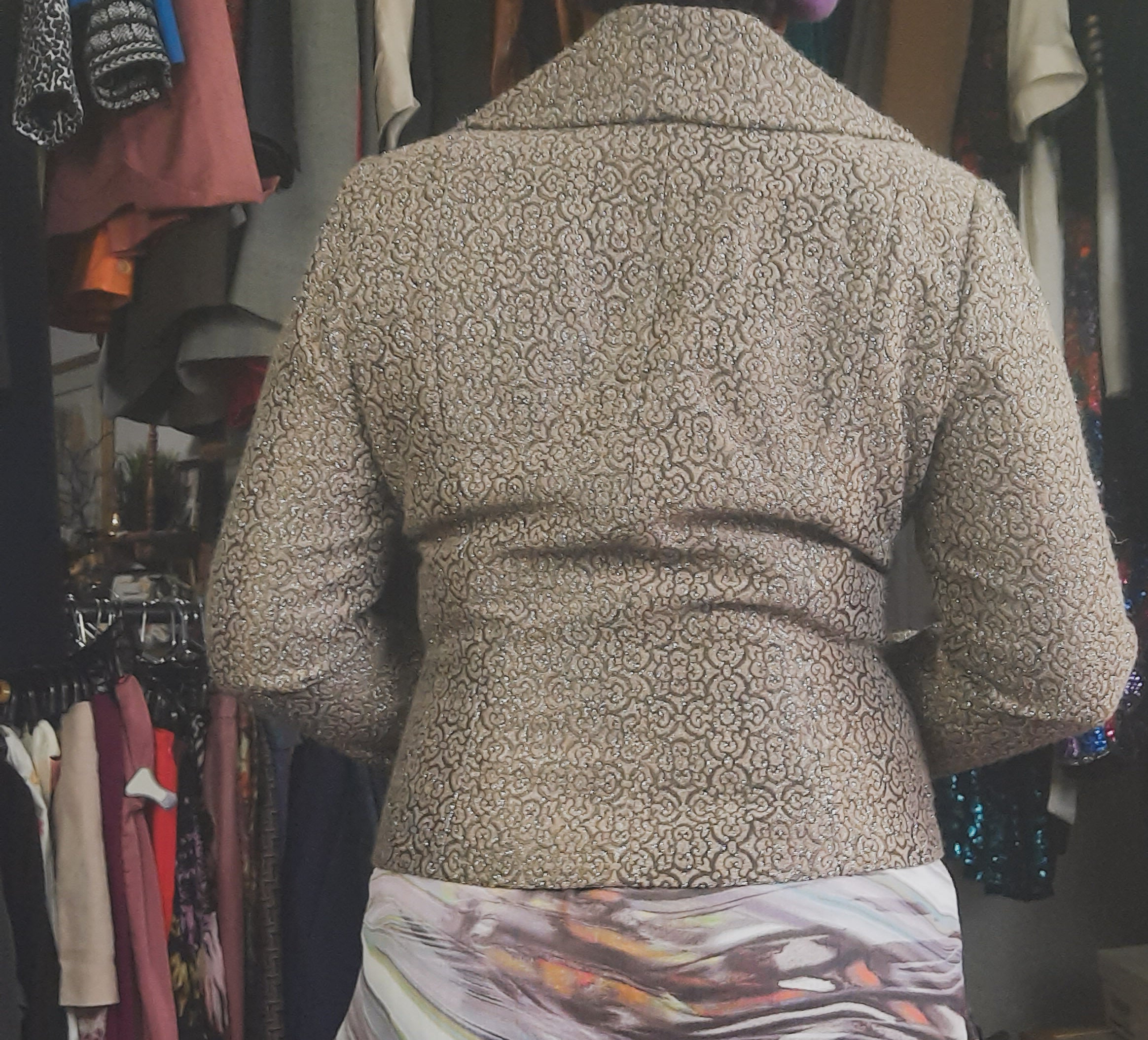 Carmen Marc Valvo Brocade Blazer Size 14