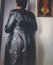 Load image into Gallery viewer, Leather Craft Coat Dress size 4