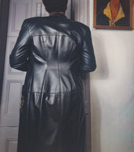 Load image into Gallery viewer, Leather Craft Coat Dress size 4