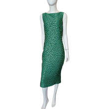 Load image into Gallery viewer, Brandon Maxwell_ Dresses_Preowned_Designer_Dresses_Green Leopard Print Sheath Dress_Melania Trump
