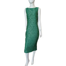Load image into Gallery viewer, Brandon Maxwell_ Dresses_Preowned_Designer_Dresses_Green Leopard Print Sheath Dress_Melania Trump