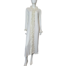Load image into Gallery viewer, Maria Scotto Ribbed Ruffled Robe Dress Size M/L