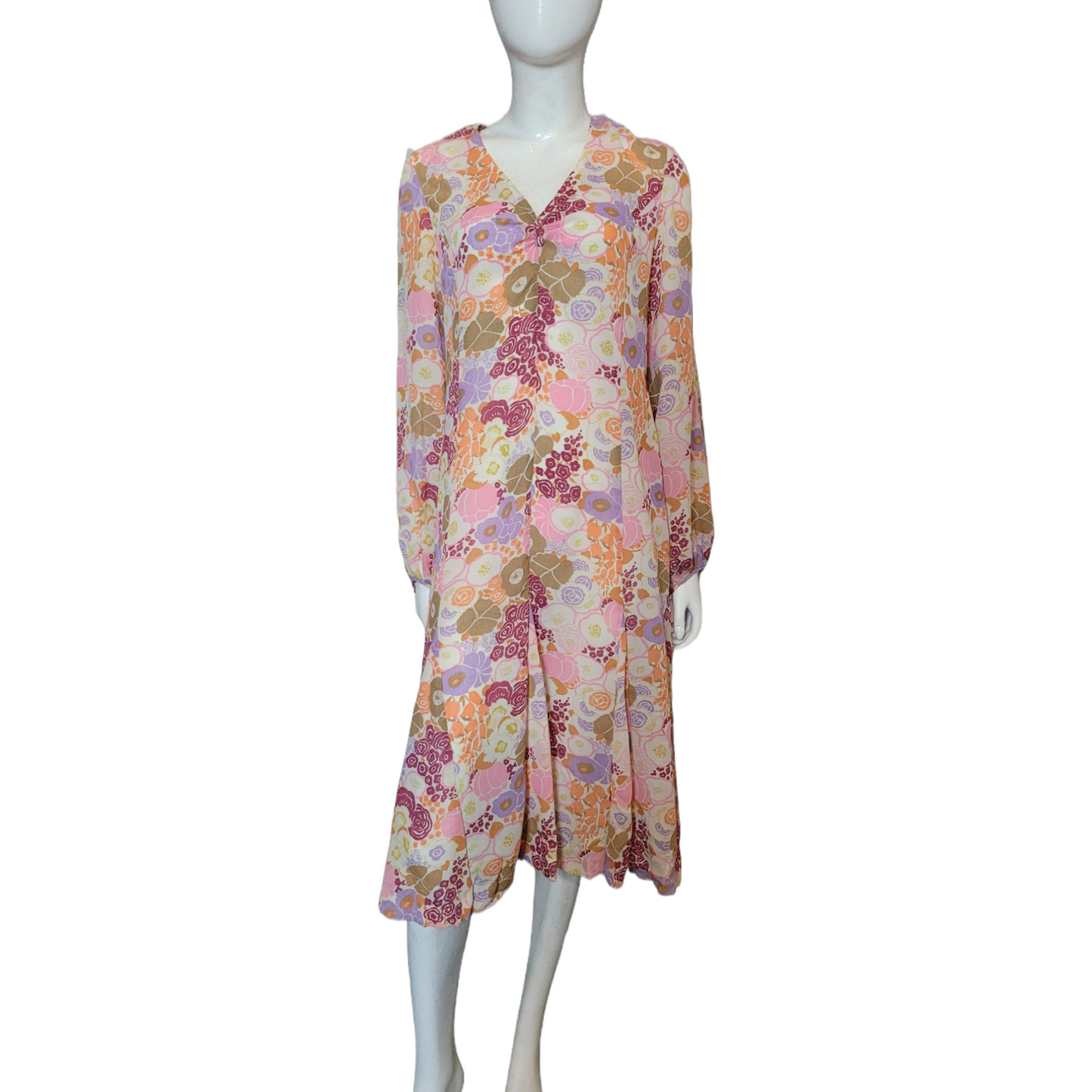 70s Floral Print Dress