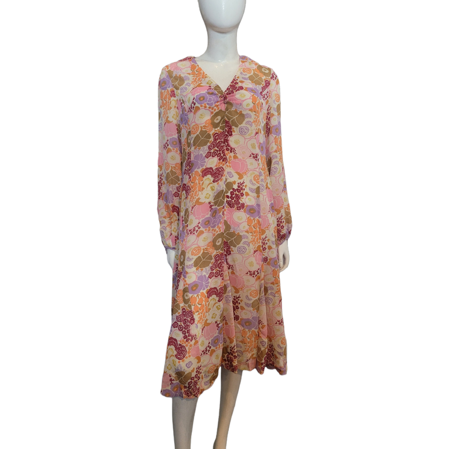 70s Floral Print Dress