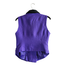 Load image into Gallery viewer, Vintage Purple Wool Vest,Petite Sophisticate &amp; Co
