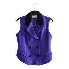 Load image into Gallery viewer, Vintage Purple Wool Vest,Petite Sophisticate &amp; Co