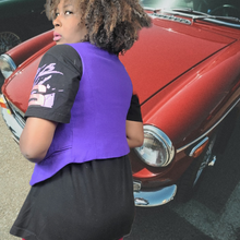 Load image into Gallery viewer, Vintage Purple Wool Vest,Petite Sophisticate &amp; Co
