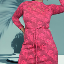 Load image into Gallery viewer, 60s Pelilla B Altman &amp; Co Hand Printed Wool Dress, Reimagined by Narai Lucille